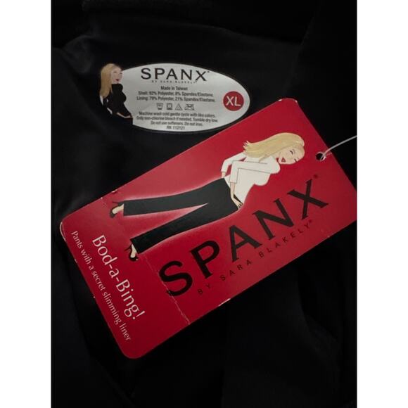 NWT Spanx Bod-a-Bing pants with a secret slimming liner black XL - Picture 5 of 15